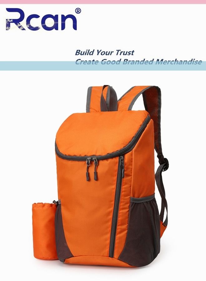 Rcan Portable Outdoor Sports Waterproof Leisure Backpack Travel Folding Backpack Business Gift Storage Bag 2 Piece Set  - Image 2