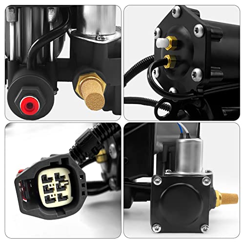 KEIYSHOLCK Air Suspension Compressor Pump Compatible with Range Rover L322 0612 Hitachi Type Rover Supercharged Rover HSE LR025111 LR010376 LR011839 LR041777 - Image 3
