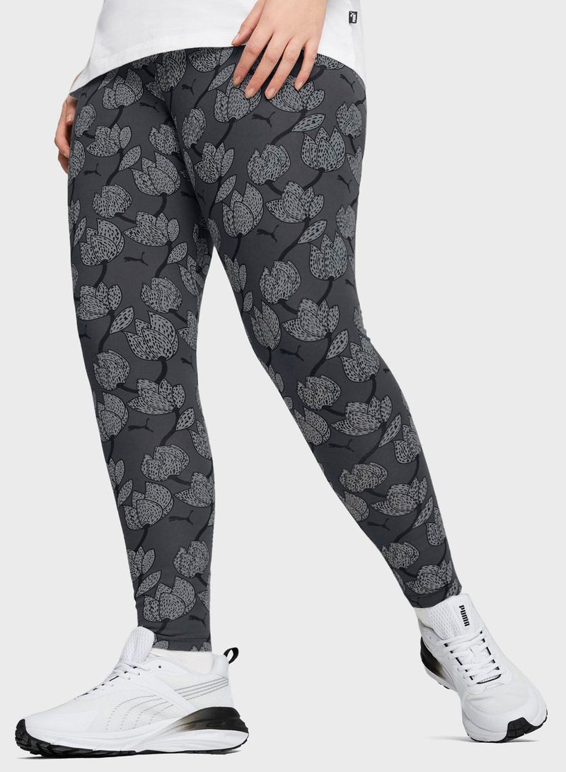 PUMA Essential Blossom Printed Leggings  - Image 2