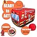 Cecailin Pop Up Tent for KidsFire Truck Play Tent Role Play Firefighter TentLarge Easy to OrganizeBirthday Gift for Girls BoysCan Be Played with by 23 Kidsfor Toddler Indoor Outdoor Red - Image 4
