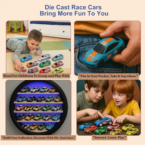 GRAPHENE 50 Unbreakable Pull Back Cars for Kids Metal Alloy Mini Racing Diecast Car Toy Set Strong & Durable Vehicle Pack for Boys, Birthday Gift, Return Gift, khelona Toys(Racing Cars) - Image 5