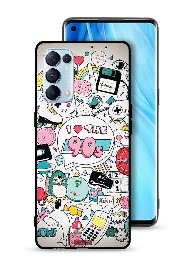 Tolwak Oppo Reno5 Pro 5G Protective Case Cover I Love The 90s - Image 1