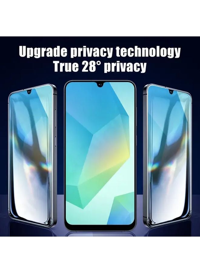 3 قطع من واقي الشاشة الزجاجي المقوى المتوافق مع Galaxy A26 5G بتغطية كاملة للحماية من الغبار والخصوصية - Image 2