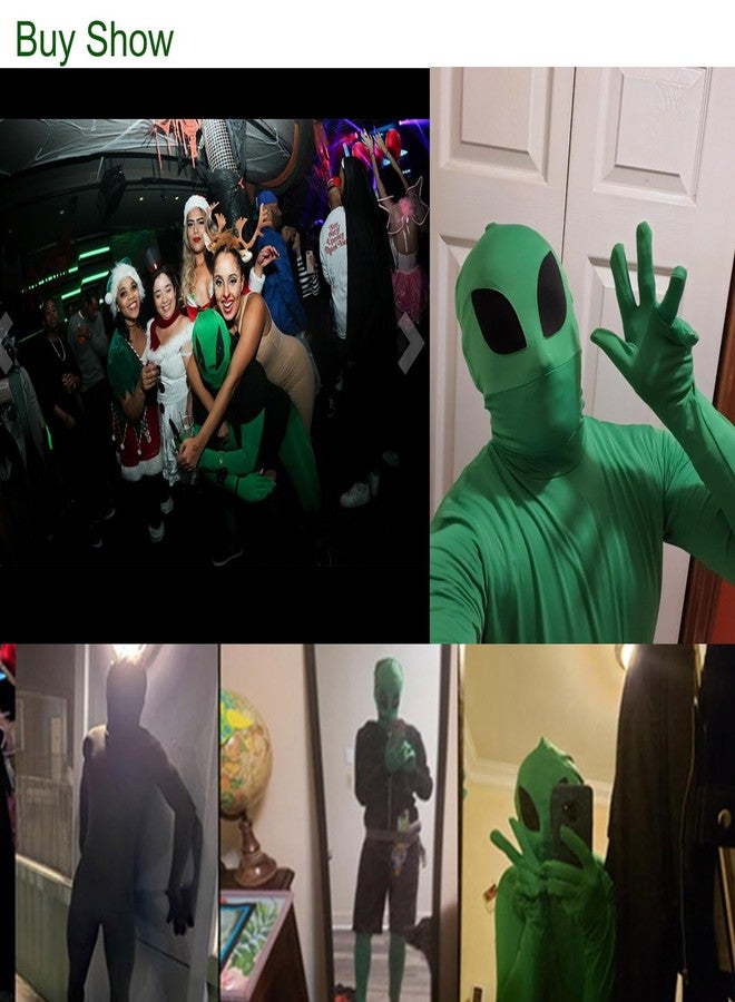 VSVO Full Body Greenman Suit - Lime Green (Black Mummy, X-Large) - Image 3