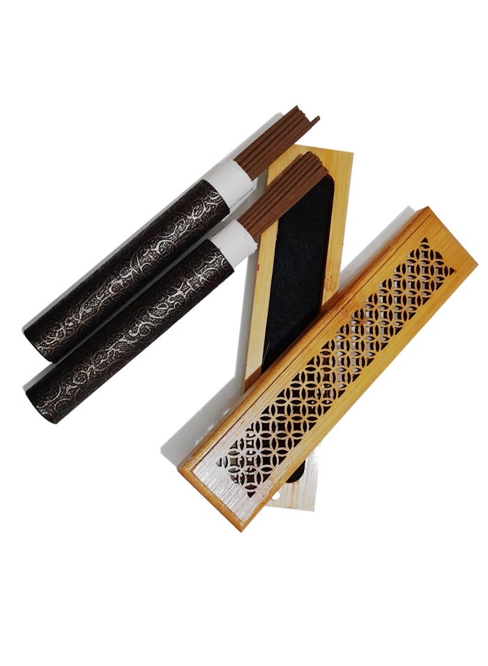 ليالي العود بوكس مكون من 120عود بخور مروكي اندونيسي ومبخرة بيج مقاس البوكس 3x(24x15)سم - Image 3