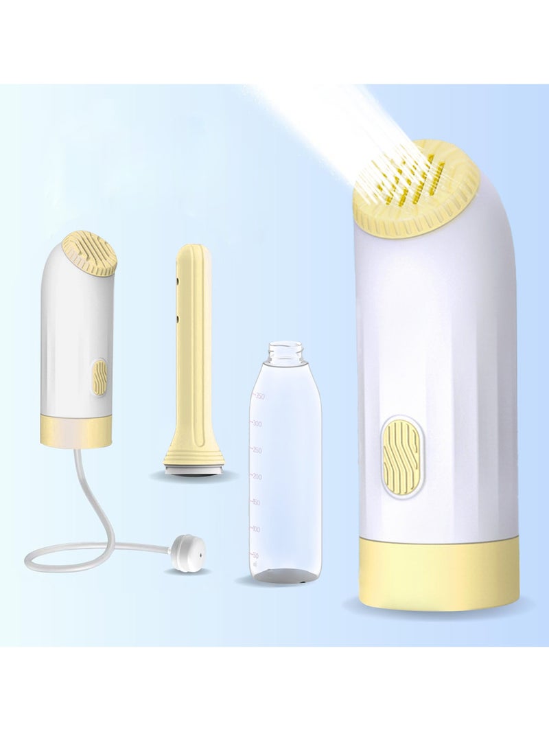 XiuWoo Portable IPX7 Waterproof Rechargeable Electric Bidet, Premium Travel Shatta, Handheld Sprayer for Personal Hygiene with 3 Speed ​​Automatic Irrigator, Water Bottle, Replaceable Rinse Head  - Image 1