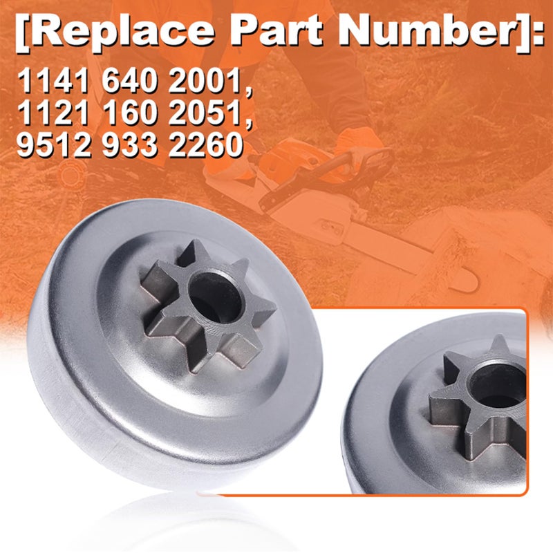 Mtanlo .325 Spur Sprocket Cover Clutch Drum Kit for Stihl MS261 MS261C MS271 MS271C MS291 MS291C Chainsaw Replace # 1121 160 2051, 1141 640 2001 - Image 5