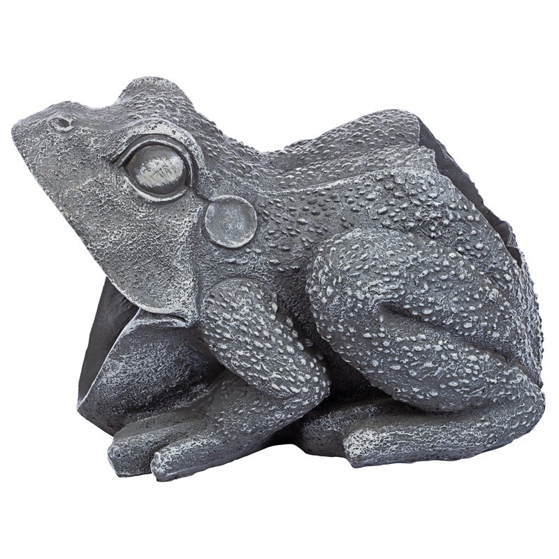 Design Toscano QM7512081 Garden Frog Decorative Object, Grey Stone - Image 4
