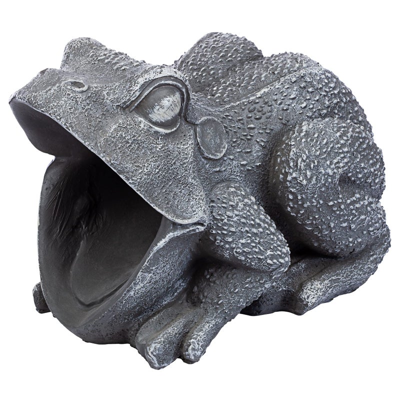 Design Toscano QM7512081 Garden Frog Decorative Object, Grey Stone - Image 3