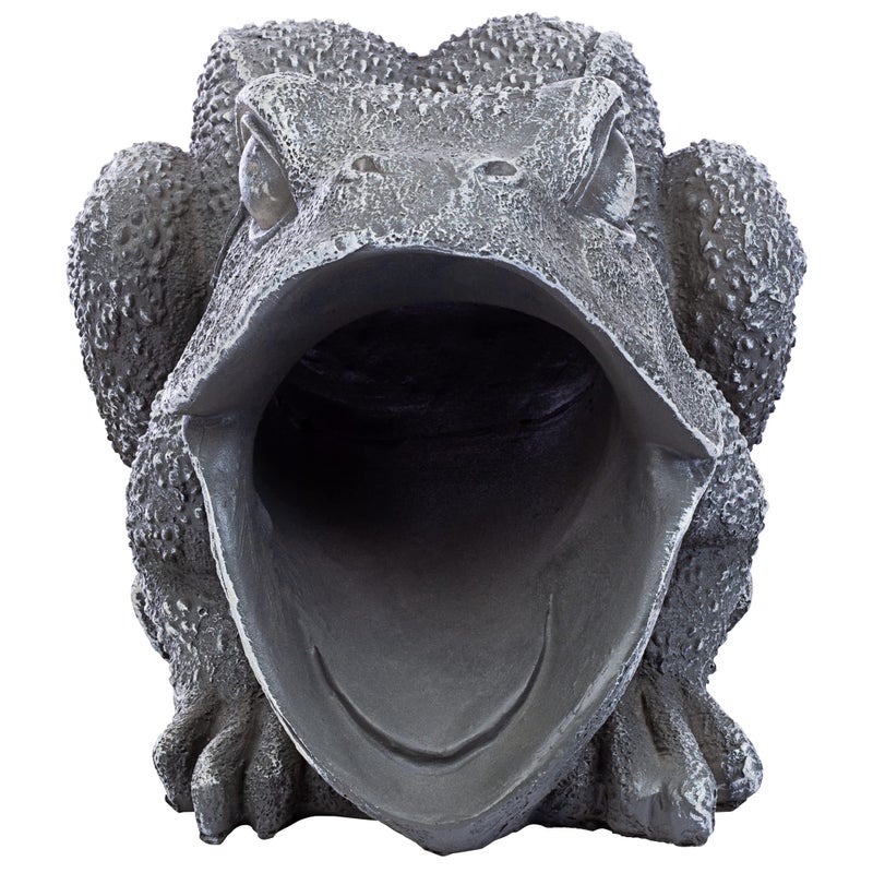 Design Toscano QM7512081 Garden Frog Decorative Object, Grey Stone - Image 2