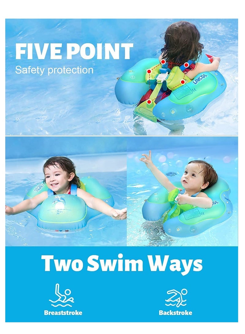 Baby Swimming Inflatable Float with Sun Protection Canopy - Image 4