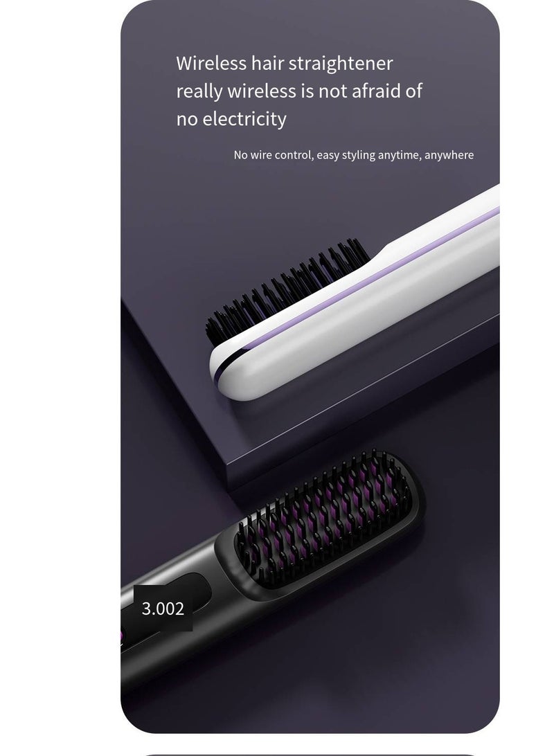 general Mini Ionic Straightening Comb – Travel-Friendly Straightener & Curler for Men/Women, Dual-Use Hair Styling Tool - Image 2