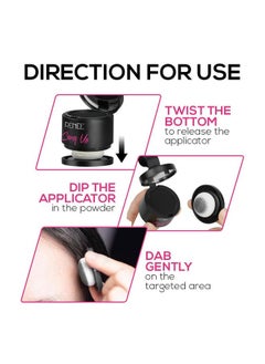 Renee Cover-Up Hair Powder- Black, Helps Cover Grey Roots & Bald Spots Instantly, Highly Pigmented, Fuller And Denser, Long-Lasting & Matte Finish, Super-Fine Powder For Flawless Application, 4Gm  - Image 5
