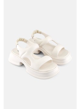 Women Sling Back Sandals, White