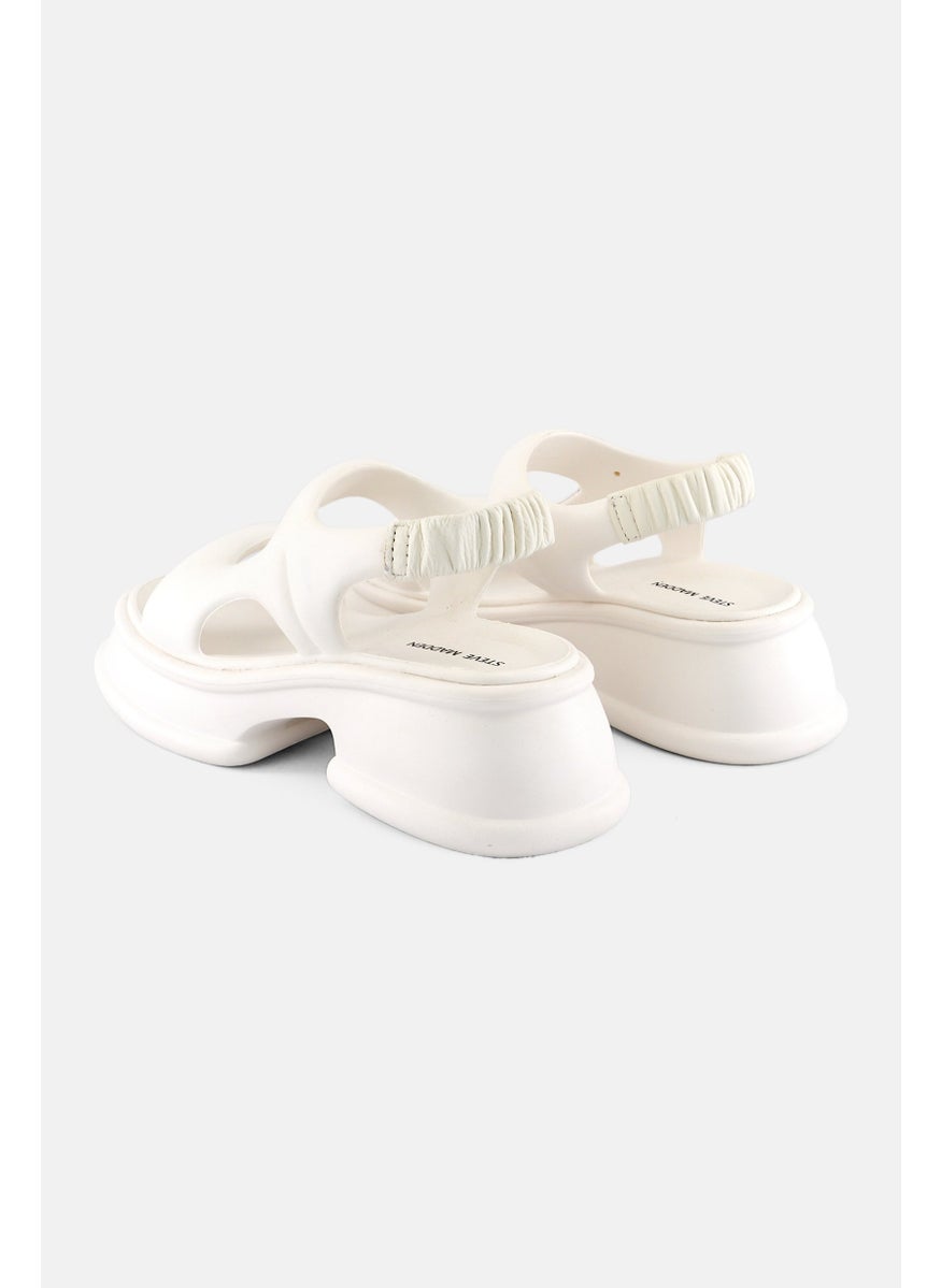 STEVE MADDEN - Women Sling Back Sandals, White - Image 1