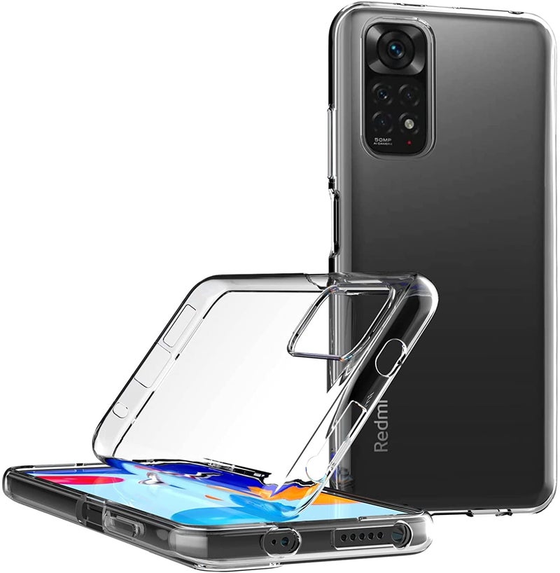 MaiJin Case for Xiaomi Mi Redmi Note 11 / Redmi Note 11S 4G (6.43 inch) Soft TPU Rubber Gel Bumper Transparent Back Cover - Image 3