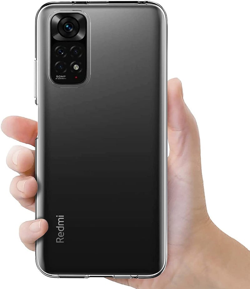 MaiJin Case for Xiaomi Mi Redmi Note 11 / Redmi Note 11S 4G (6.43 inch) Soft TPU Rubber Gel Bumper Transparent Back Cover - Image 2