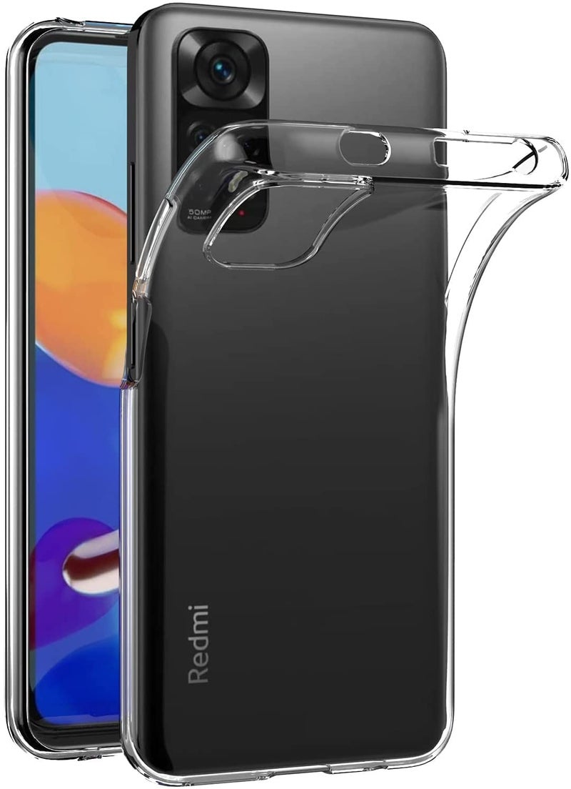 MaiJin Case for Xiaomi Mi Redmi Note 11 / Redmi Note 11S 4G (6.43 inch) Soft TPU Rubber Gel Bumper Transparent Back Cover - Image 1