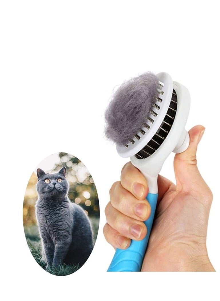 Generic Cat Grooming Brush, Self Cleaning Slicker Brushes for Dogs and Cats Pet Grooming Brush for Pet Massage-Self Cleaning, Assorted Colors  - Image 1