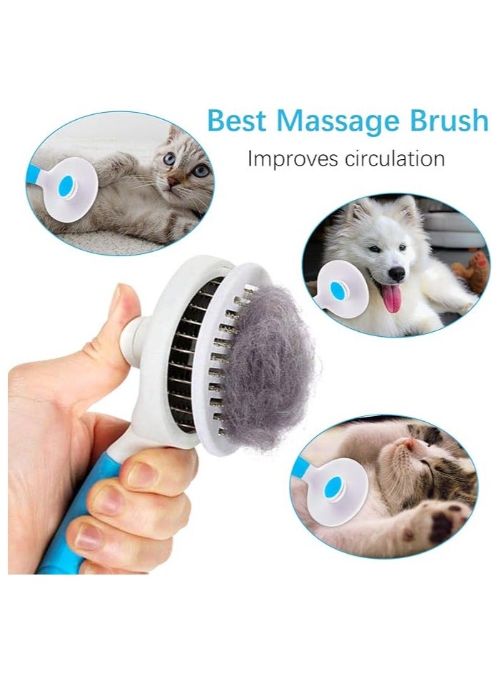 Generic Cat Grooming Brush, Self Cleaning Slicker Brushes for Dogs and Cats Pet Grooming Brush for Pet Massage-Self Cleaning, Assorted Colors  - Image 3