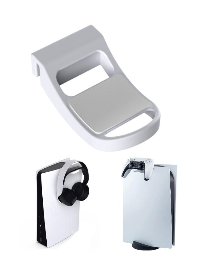 Headphone Stand for PS5, Hanger Holder for PS5 Controller and Holder Stand for Xbox Series X, for Xbox one, for PS5, for PS4, for PS3, for Switch, Gamepad, Steam & More, White