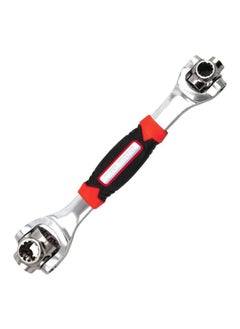 NIBEMINENT Multi-Functional Adjustable Wrench Red/Black/Silver 