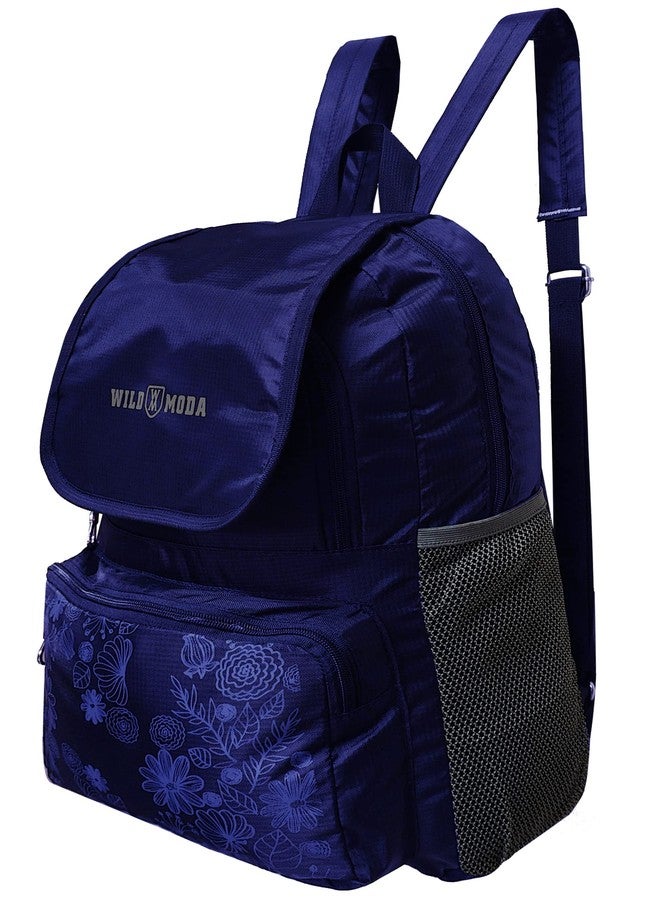WILD MODA Blooming Dreams Backpack for Girls, Women (Blue) - Image 4
