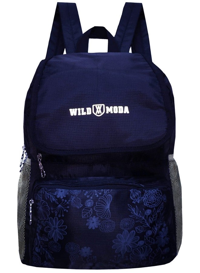 WILD MODA Blooming Dreams Backpack for Girls, Women (Blue) - Image 5