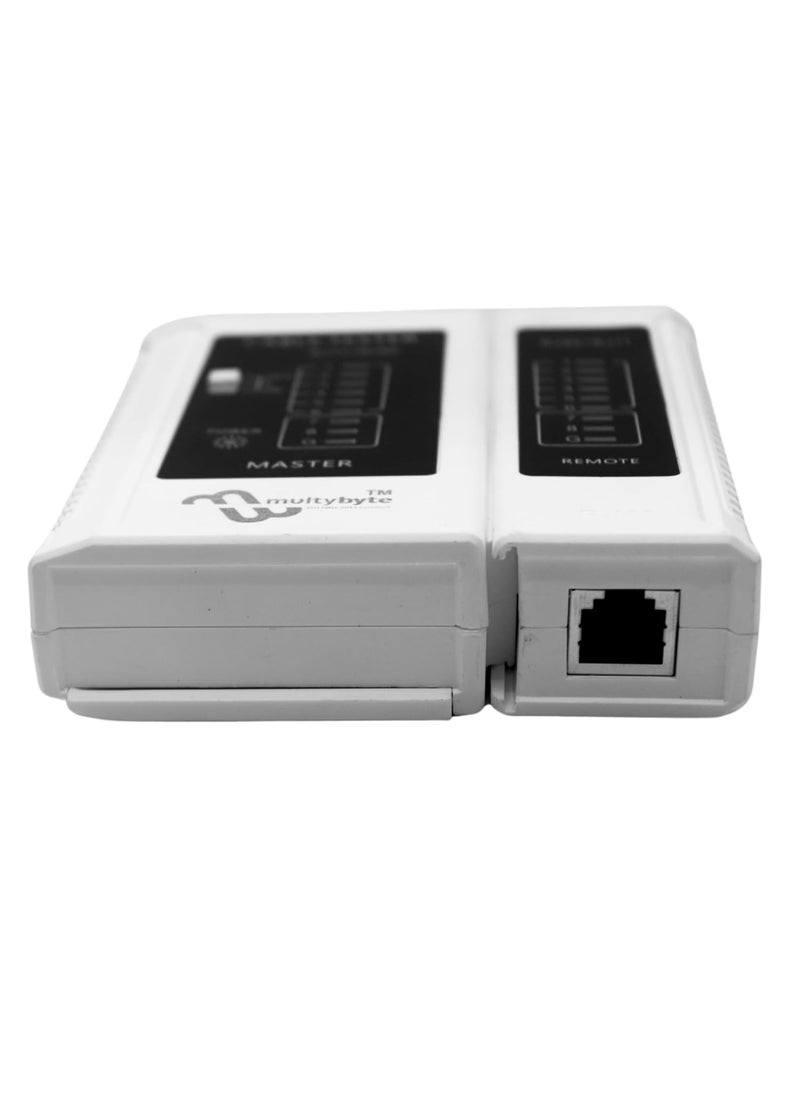 MULTYBYTE Multybyte LAN Cable Tester MultiFunctional for RJ11RJ12RJ45 CAT5CAT6 With 9 LED Indicators for CAT5eCAT6 10100 BaseT Supports TIA568A568B Standards  - Image 2