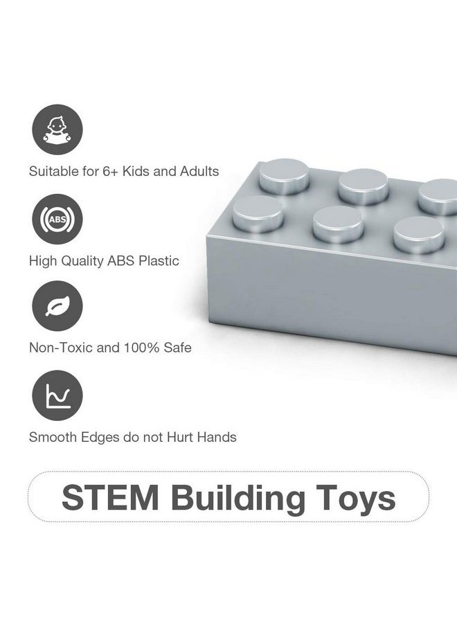 Lekebaby Lekebaby Building Bricks 1500 PCS Basic Building Blocks, Compatible with All Major Brands (Gray)  - Image 3