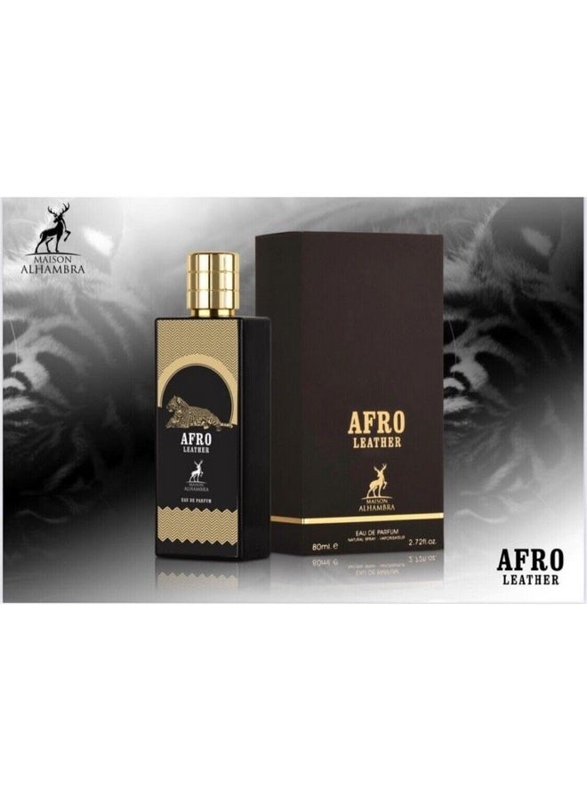 MAISON ALHAMBRA - Afro Leather For Men - 2.72 Oz Edp Spray - Image 1