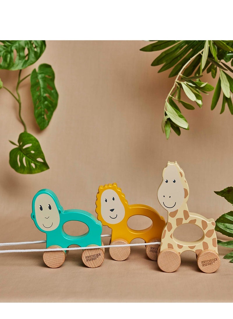 MATCHSTICK MONKEY - Playtime Pull Along Ludo Lion - Image 1