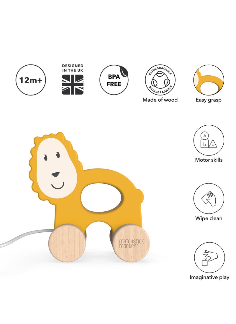 MATCHSTICK MONKEY - Playtime Pull Along Ludo Lion - Image 1