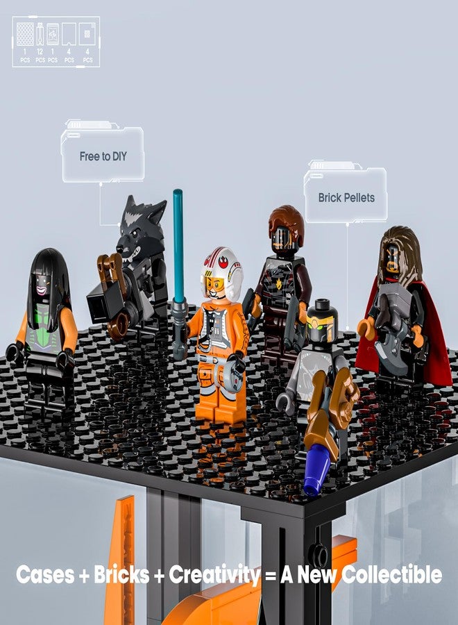 BRIKSMAX حافظة عرض أكريليك BRIKSMAX لخوذات ليغو القابلة للجمع، صندوق عرض شفاف محمي من الغبار مع بطاقة مطبوعة، هدية لجمعات ليغو (7.7x7.7x10 بوصة) - Image 5