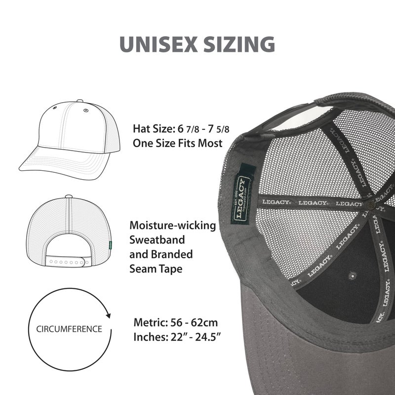 Legacy NCAA Officially Licensed Baseball Hat, Indiana Hoosiers, Lightweight Cap for Men & Women, Mid-Pro Snapback Adjustable (MPS), White Trucker, One Size Fits Most, Snapback Closure - Image 5