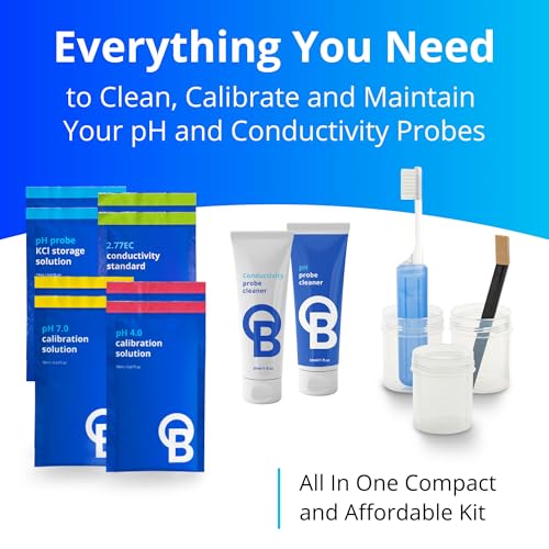 bluelab CAREKITPHCON Probe Care Kit for pH and Conductivity (TDS/PPM) Probes and Pens with 4 Solutions and Cleaners, Cleaning Kit Tool for Hydroponic system and Indoor Plant Grow - Image 2