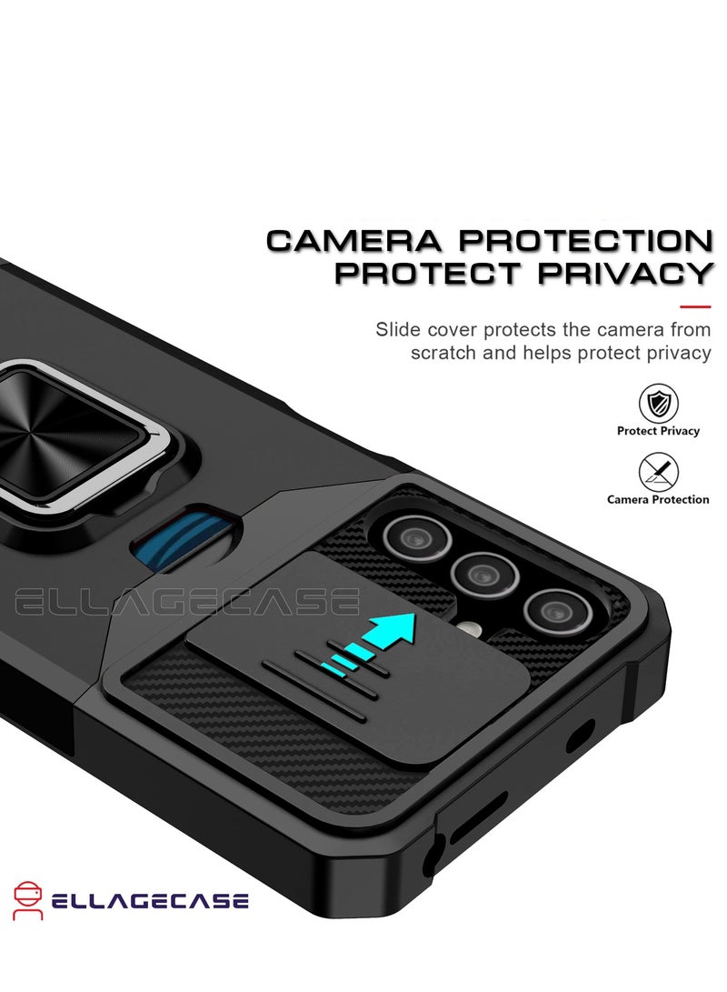 ELLAGECASE Impact-Resistant Case with Card Slot, Stand & Solid Camera Protection for Samsung Galaxy A55 – Includes Hidden Metal Plate - Image 3