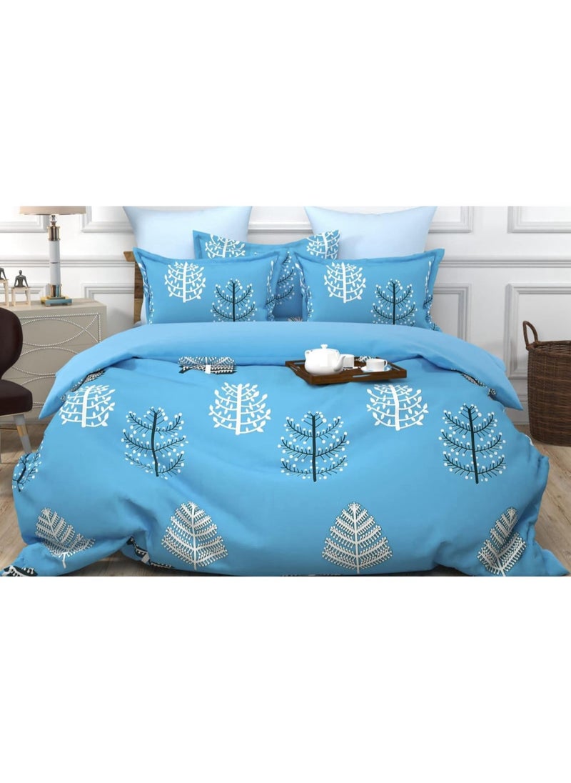 Generic Cotton Fitted Bedsheets with Pillow Covers 180cm x 200cm 