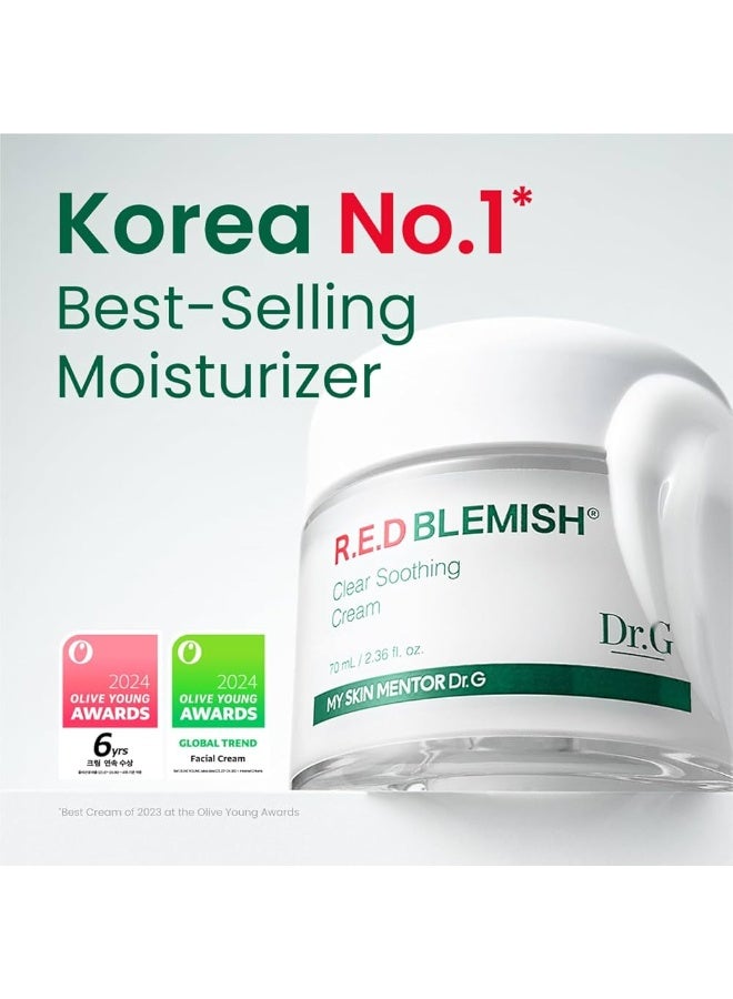 دكتور جي Dr. G R.E.D Blemish Clear Soothing Cream 70ml - Image 1