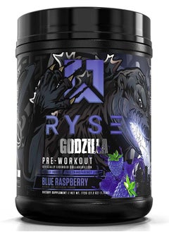 RYSE Godzilla Pre Workout, Blue Raspberry, 40 Servings  - Image 1