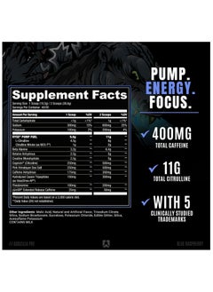 RYSE Godzilla Pre Workout, Blue Raspberry, 40 Servings  - Image 2