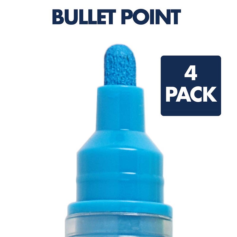 Quartet Dry Erase Markers, Glass Whiteboard Markers, Bullet Tip, White Board Dry Erase Pens for Teachers, Home School & Office Supplies, Assorted Neon Colors, 4 Pack (79551) - Image 4