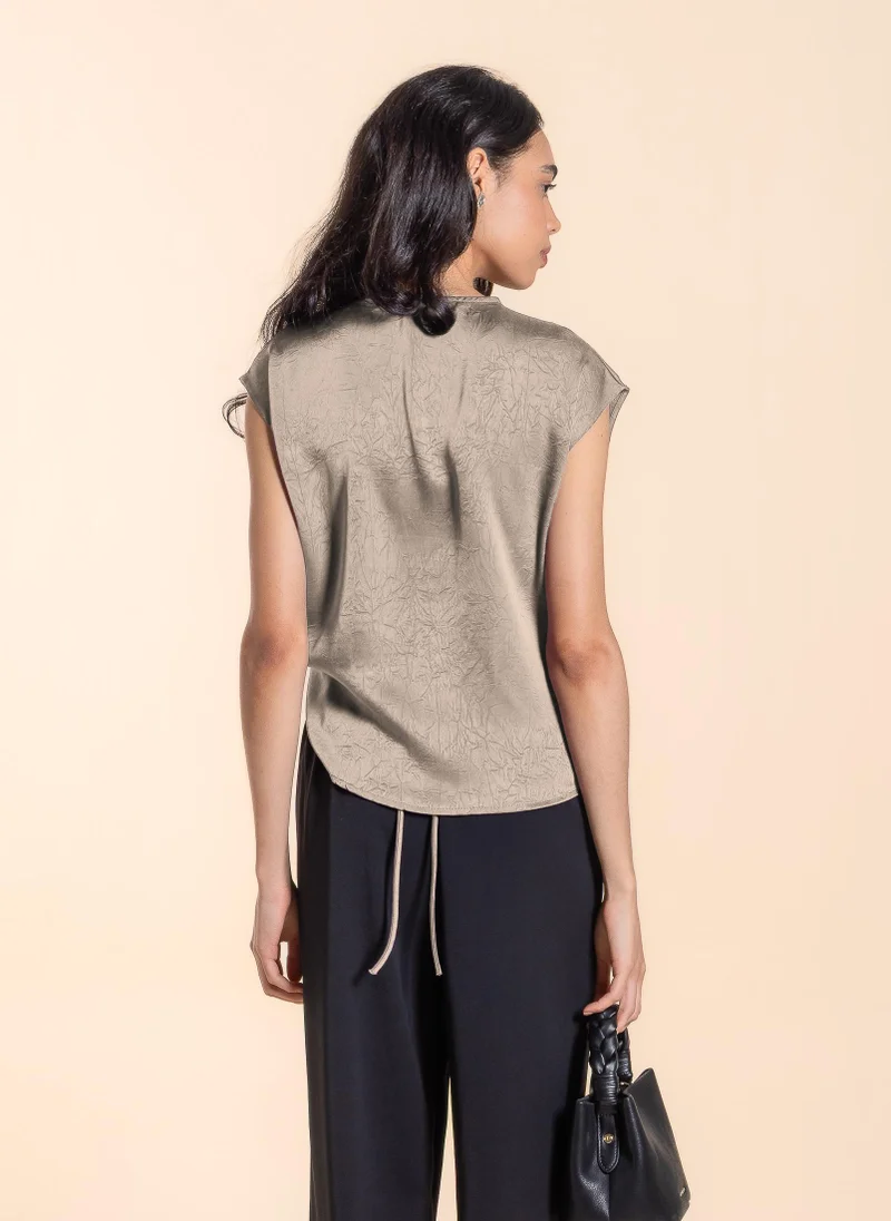 SHAPES POLKA DOTS BACK-TIE TOP