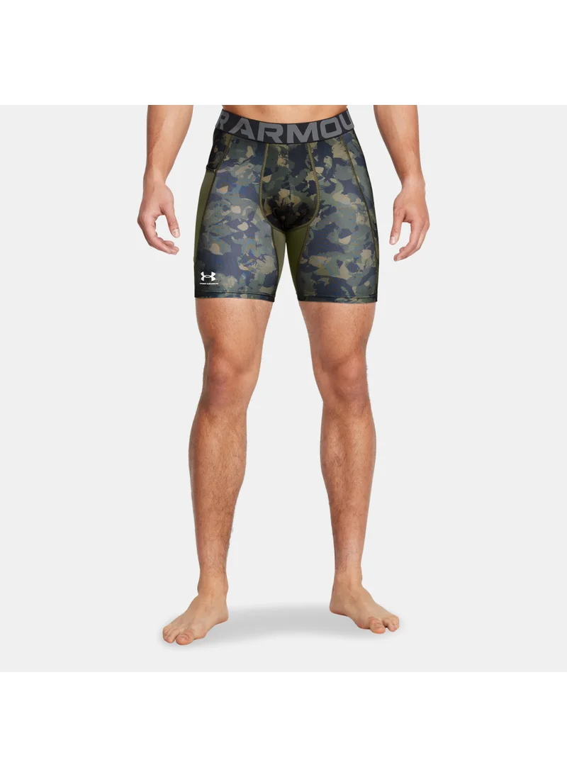 UNDER ARMOUR Men's HeatGear Printed Training Compression Shorts