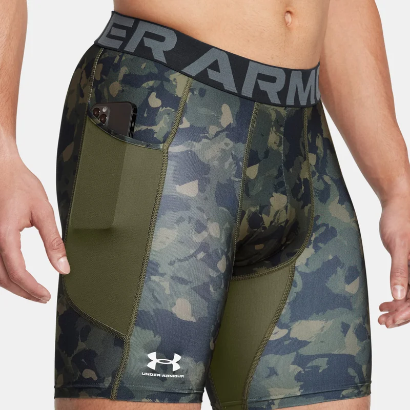 UNDER ARMOUR Men's HeatGear Printed Training Compression Shorts