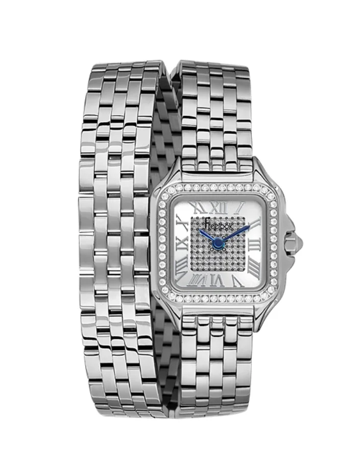 Freelook Paris Freelook - Lumiere Women's Watch | Steel Case | Stainless Steel Band | Silver & Square Dial | Analog | Japanese Quartz | Mineral Glass | Premium Luxury Watch | Ideal Gift | Water Resistant 50 Meters
