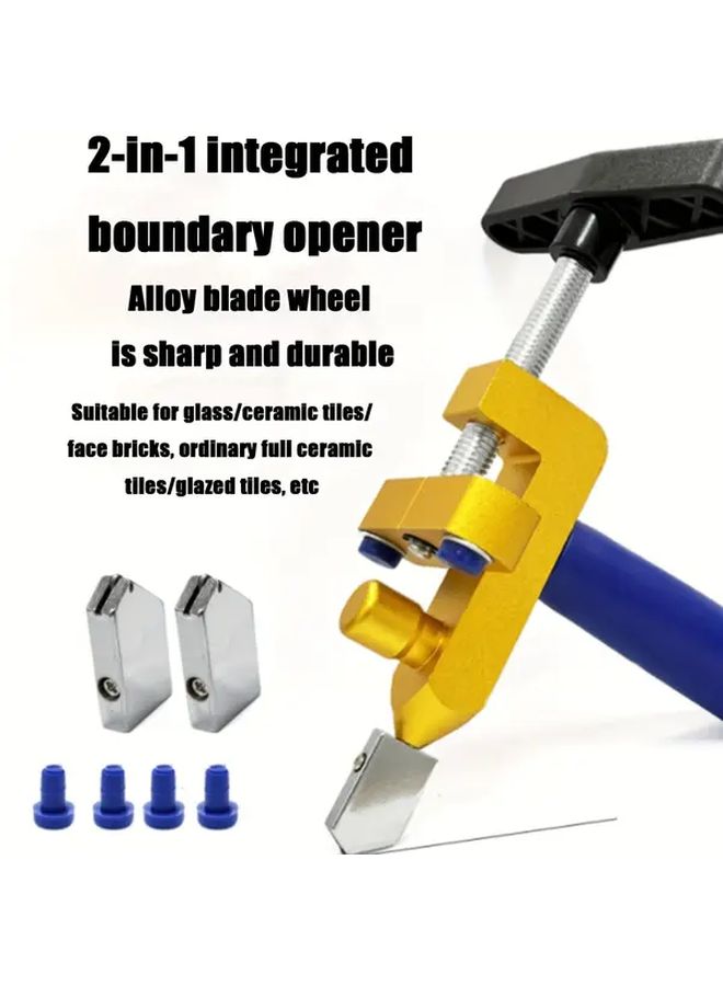 Heavy Duty Manual Glass Cutter Hand Tool With Breakout Clamp For Tile Plastic Ceramic - Image 3