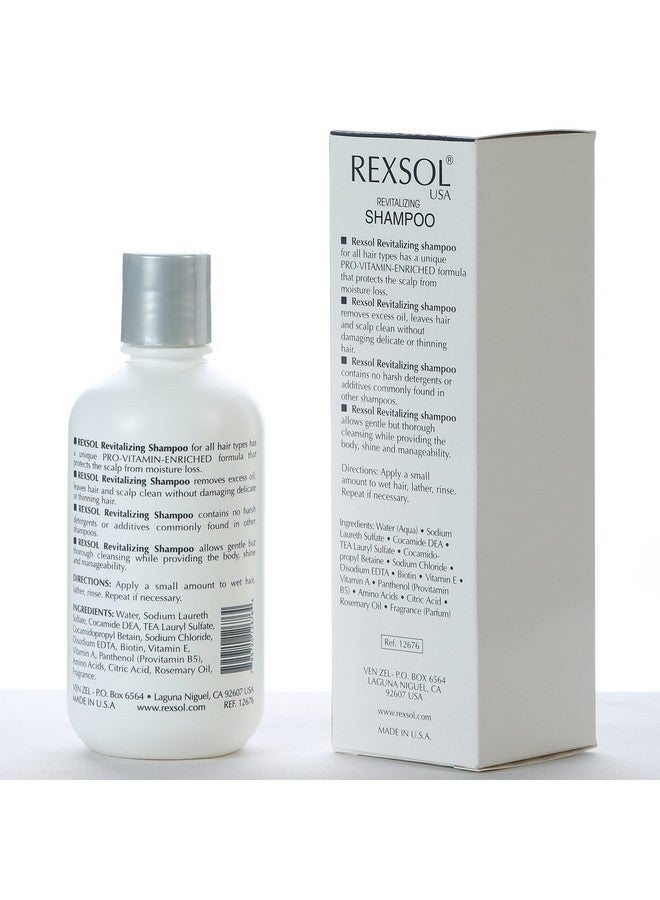 REXSOL Revitalizing Shampoo Scientifically Formulated to clean thinning hair (240 ml / 8 fl oz) - Image 2