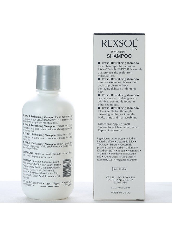 REXSOL Revitalizing Shampoo Scientifically Formulated to clean thinning hair (240 ml / 8 fl oz) - Image 3