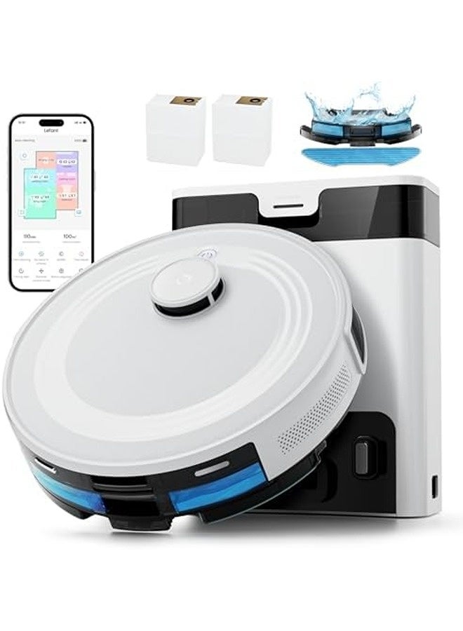 Lefant M2 Pro LiDAR Robot Vacuum and Mop – 6000Pa Strong Suction, 60-Day Self-Emptying Dustbin, 190° PSD Obstacle Avoidance, Multi-Floor Mapping, Customized Cleaning, 140 Min Runtime, WiFi/App/Alexa/iWatch Control - Image 1